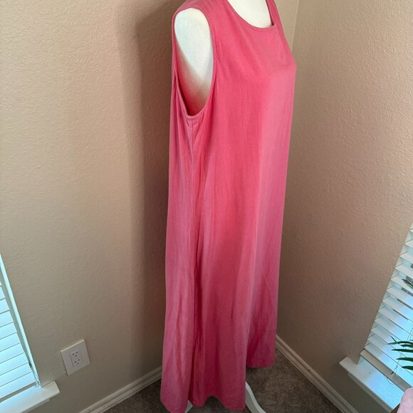 Pink Linen blend Coldwater Creek Dress - Picture 8 of 8
